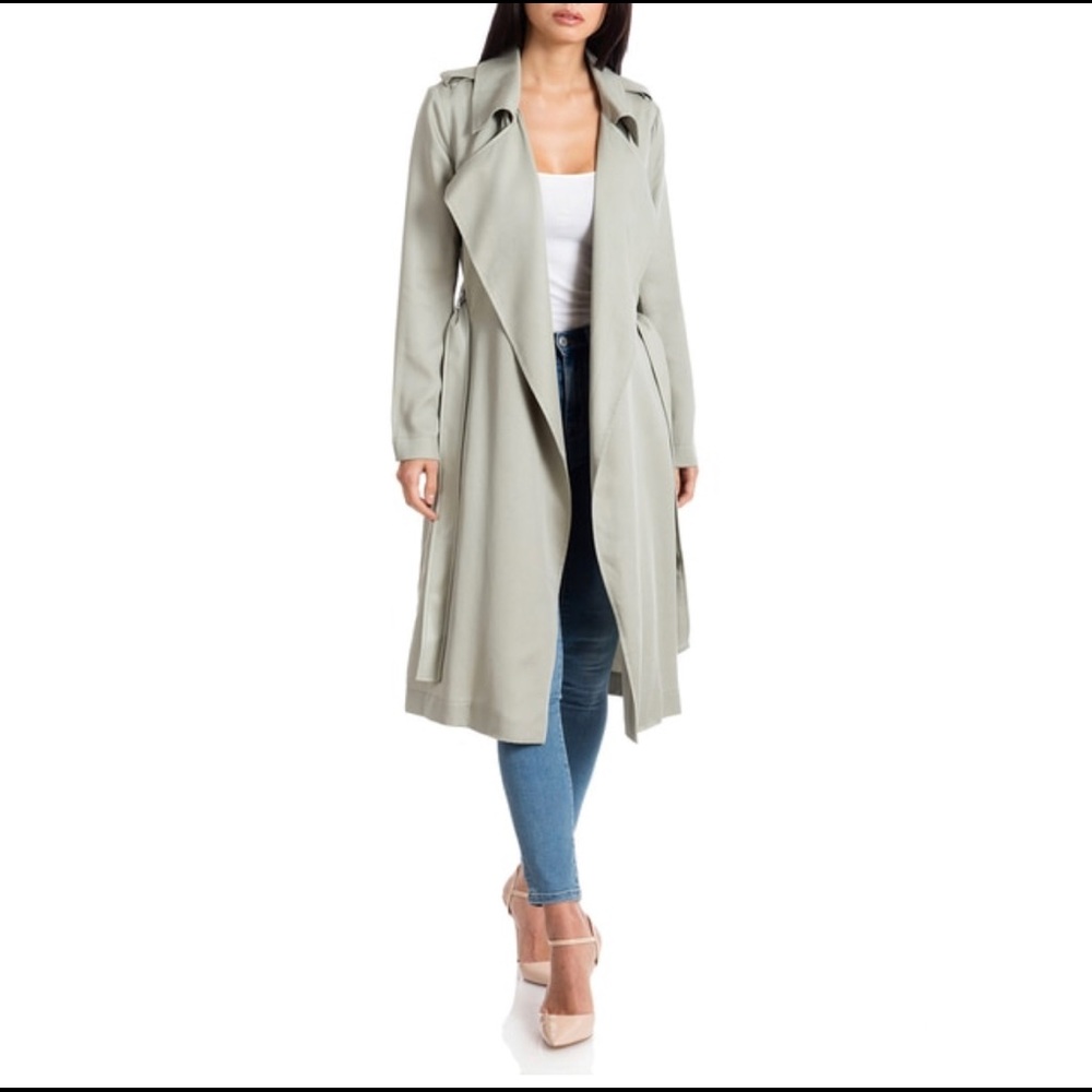 Badgley Mischka trench coat.